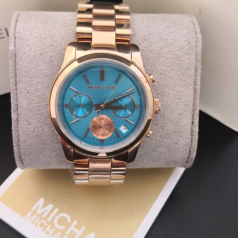 Michael Kors Runway Blue Dial Ladies Watch- MK6164